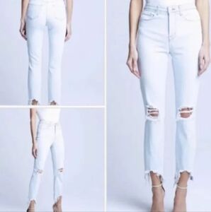 L'AGENCE Highline High Rise Stepup Raw Hem Festival Preppy Casual Skinny Jean 29